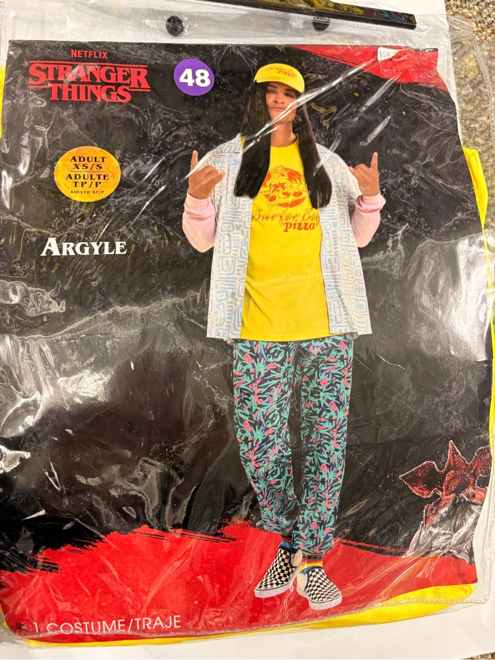 Netflix Stranger Things-Argyle-Halloween Costume size adult small-xsmall